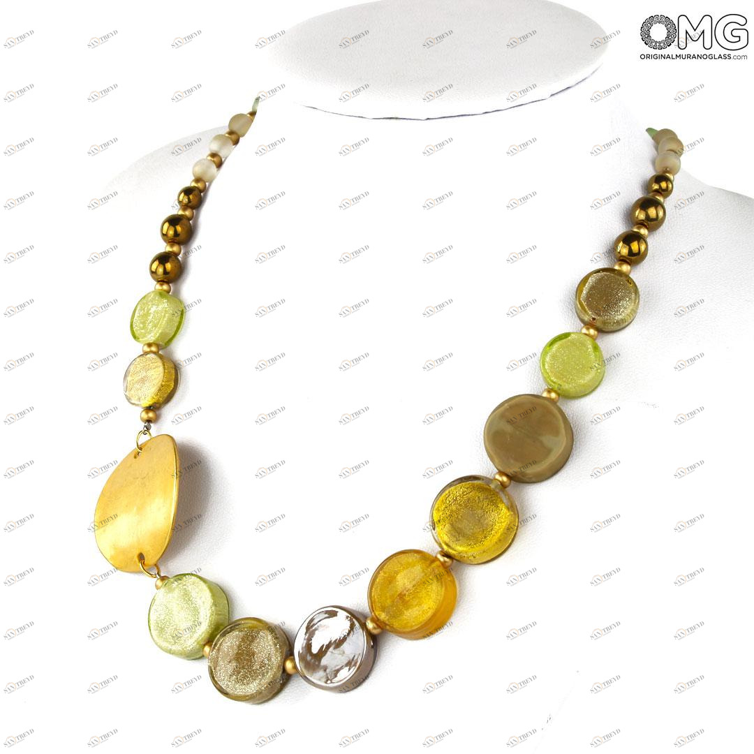 3959 ORIGINALMURANOGLASS Колье Исида - Коллекция Antica Murrina - муранское стекло OMG 45 см 