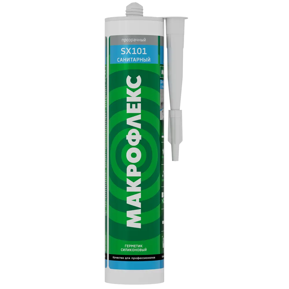 Санитарный герметик Makroflex для ванной и кухни 290 мл 83625422 МАКРОФЛЕКС STLM-0042945