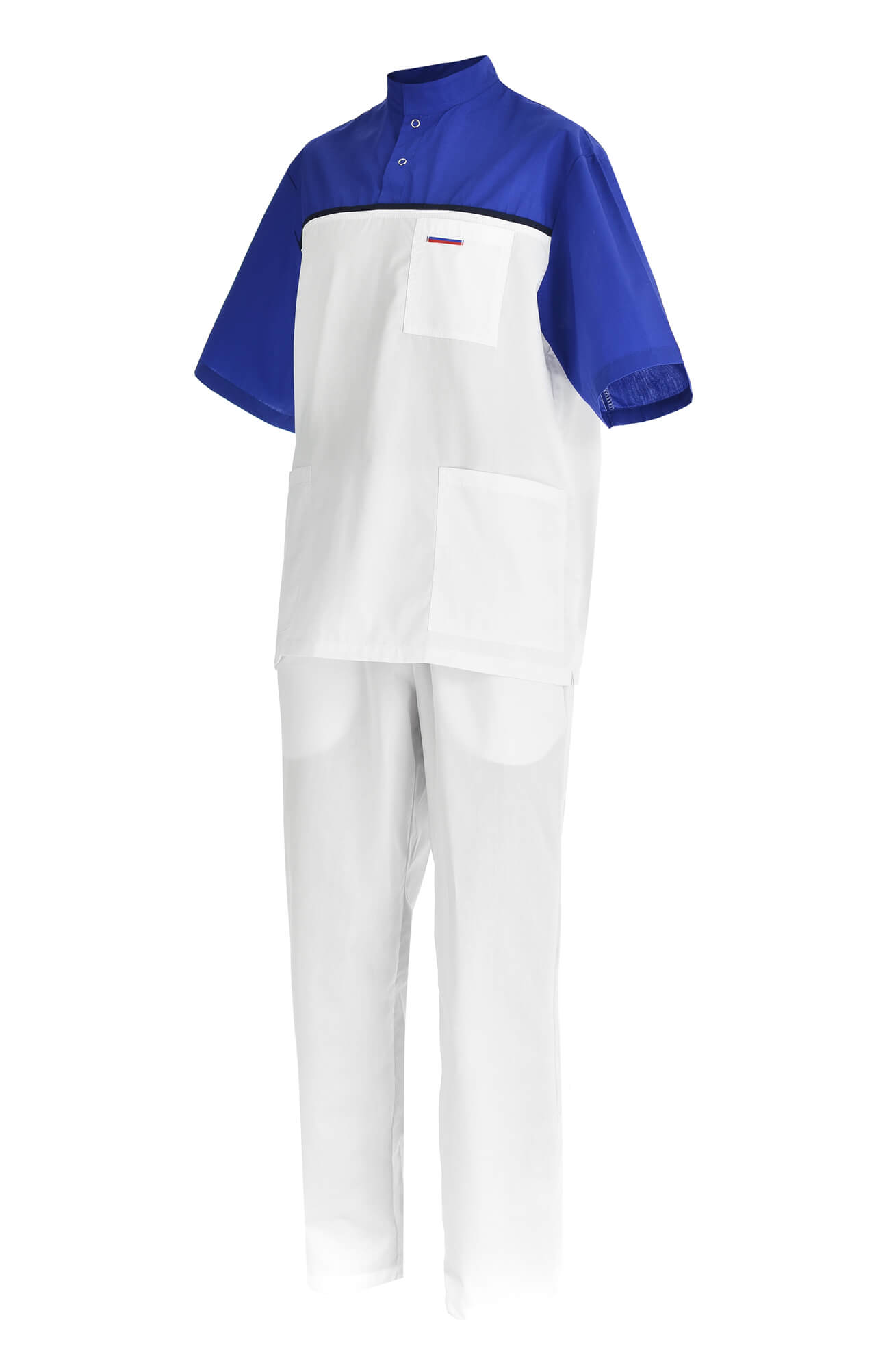 61951 Костюм "Лидер" белый василек  Медицинская одежда  размер 60-62/182-188 Спецодежда  - Вид №2