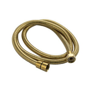 GFmark - Шланг душевой 1/2" 1,5 м. ЗОЛОТО, металлический, рифлённый, код: 3778