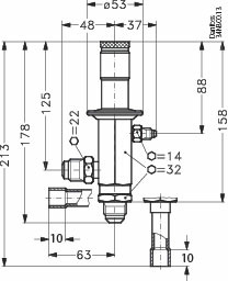 Danfoss Регуляторы производительности CPCE со смесителями "жидкость-газ" LG LG 16-28 Смеситель потоков 069G4003  - Вид №3