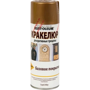 Краска аэрозольная кракелюр Rustoleum базовое покрытие цвет золотой 0.34 кг 12909975 STLM-2070919