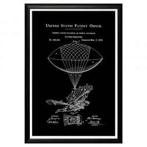 896521330_1818 Арт-постер «Патент на летательный аппарат» (ракурс 1) Object Desire