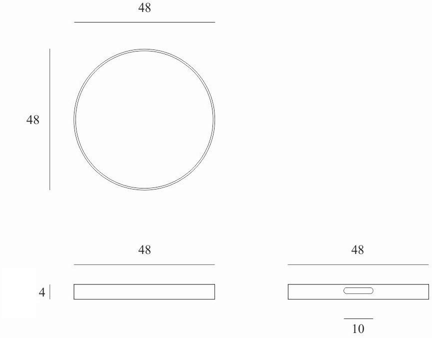 Ethnicraft Круглый деревянный поднос Tribal quest 20370 - Вид №2