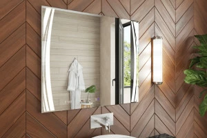 Зеркало Elen Luxe 10001000⨉40⨉700 мм хром