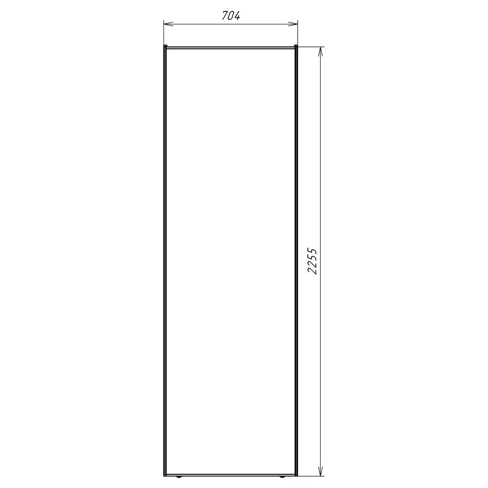 Дверь-купе KONSENSA 225.5x70.4 см МДФ цвет кашемир профиль черный узкий STLM-2153408 - Вид №14