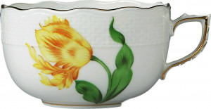 53531 Herend Чашка чайная 200мл "Китти" (желтая) Фарфор, Керамика