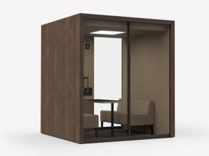 Многосторонняя акустическая офисная кабина с сиденьем