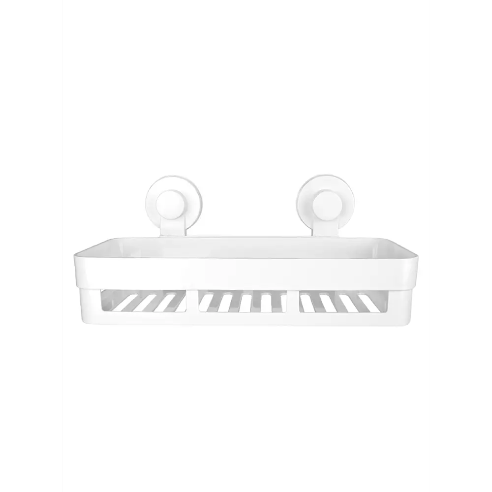 Полка 1-ярусная навес на присосках easy пластик белый Santreyd STLM-2075336 - Вид №1