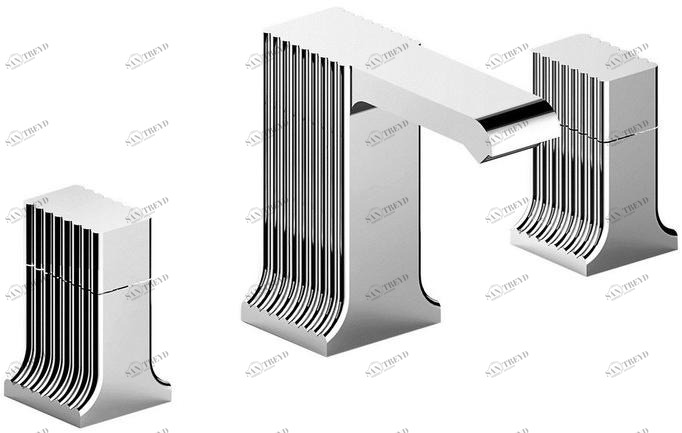 RUBINETTERIE STELLA Смеситель для раковины на 3 отверстия Casanova sun-id-1455923