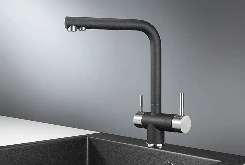 2305, ЧЕРНЫЙ, СМЕСИТЕЛЬ КУХОННЫЙ GRANULA 2305-ST129