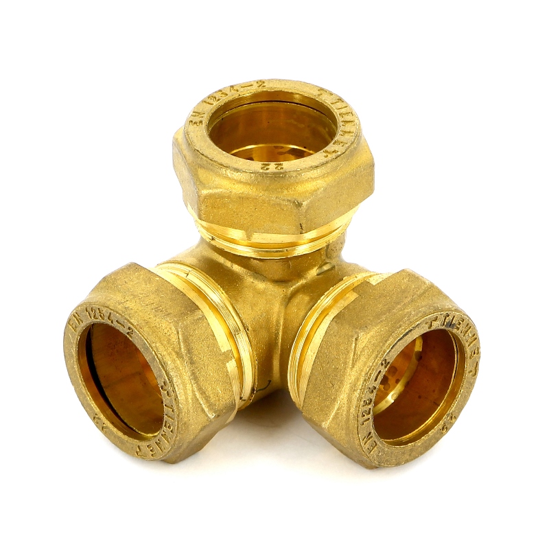 Тройник обжим трехплоскостной TIEMME 22х22х22 1037G222222