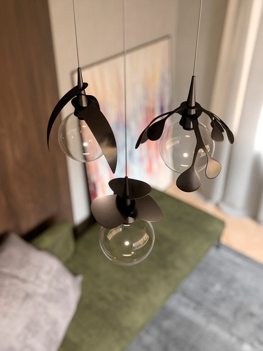 Металлический светодиодный подвесной светильник Cangini & Tucci Vegetal ARCH-00101487 - Вид №1