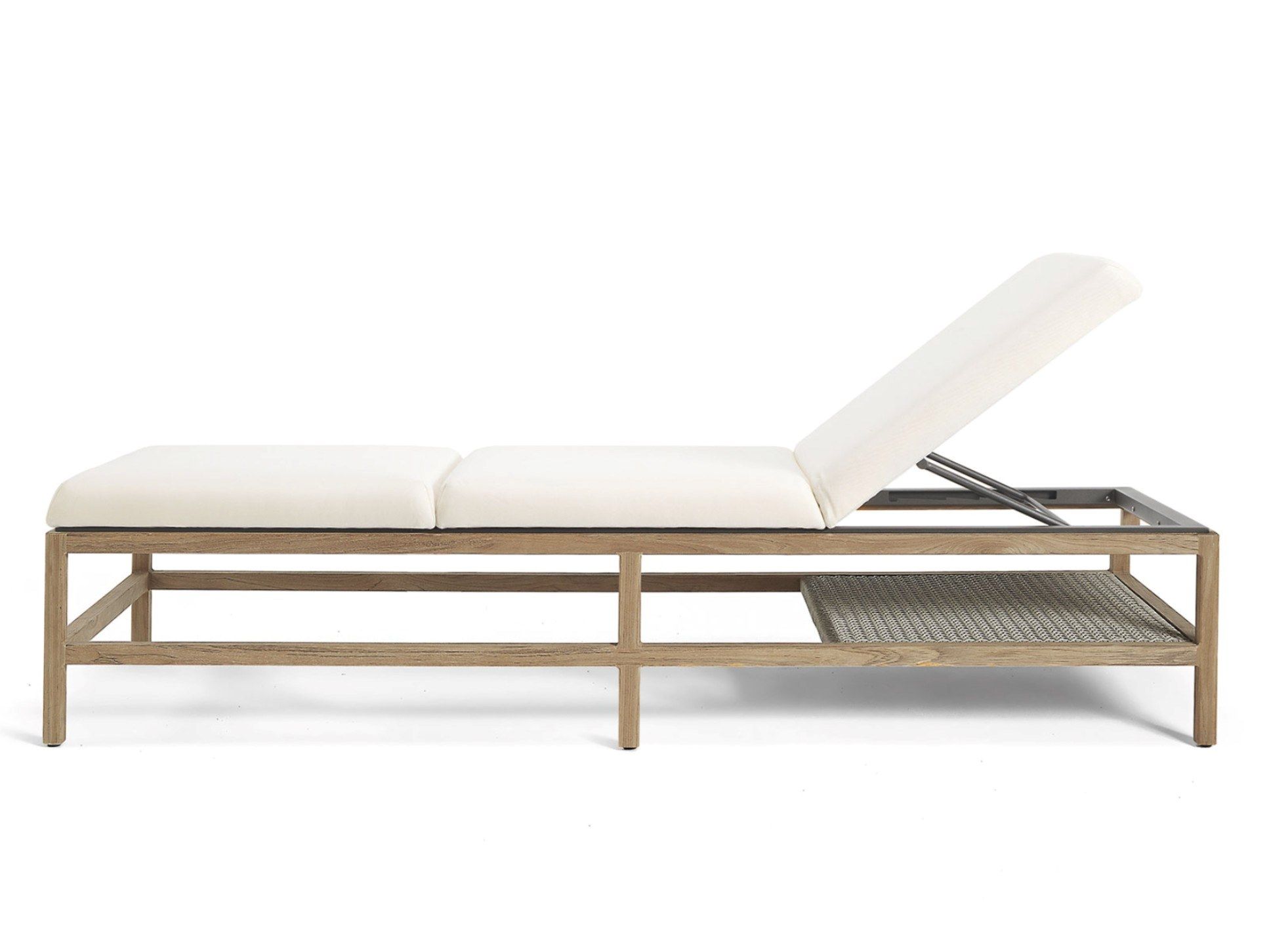 Садовая кровать с откидной спинкой из тикового дерева Ethimo Grand Life ARCH-00096121 - Вид №7