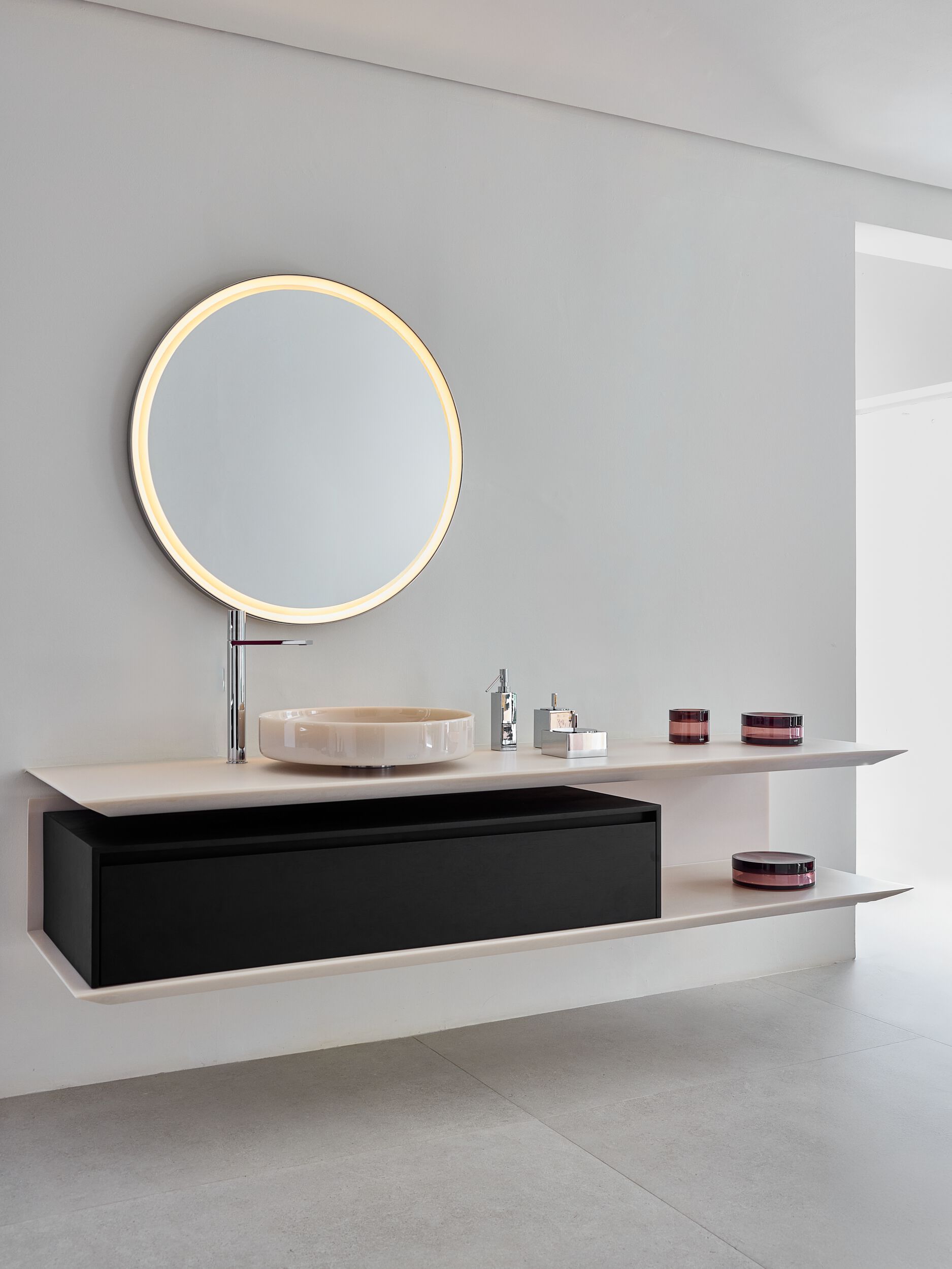 Круглый умывальник из смолы Vallvé NILO ARCH-00008177 - Вид №5