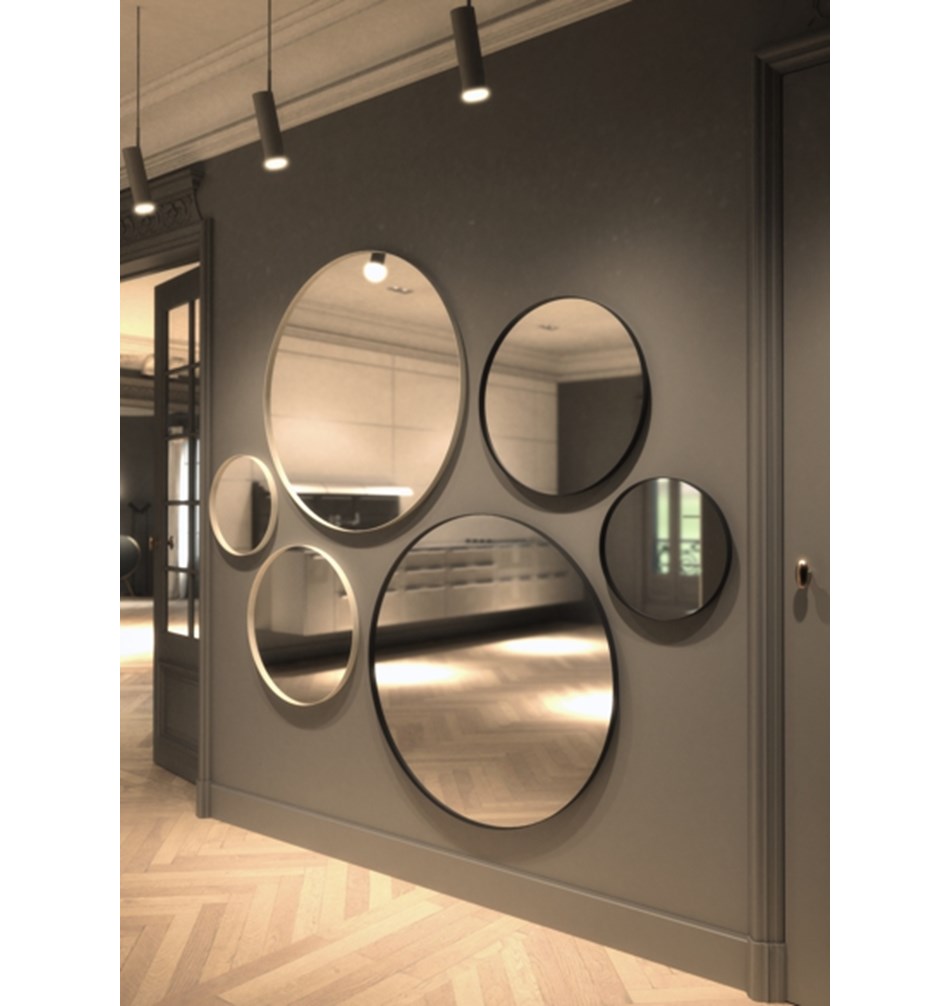 FROST Зеркало круглое 4130, Ø60cm » белое Алюминий Белый U4130-W  - Вид №3