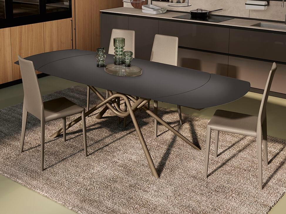 Стул из искусственной кожи без подлокотников Febal Casa ELLE ARCH-00123376 - Вид №1