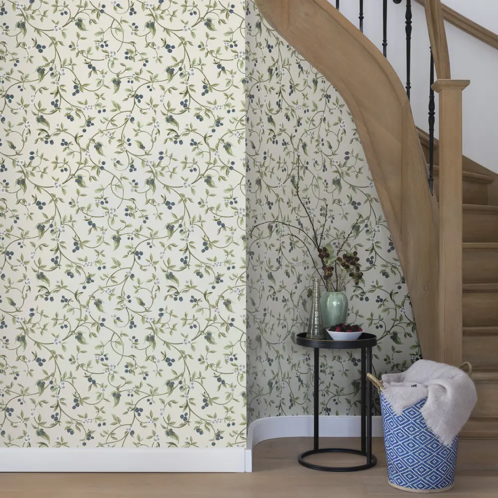 Обои флизелиновые Rasch Lazy Sunday зеленые 0.53 м 400816 STLM-2113328 - Вид №2