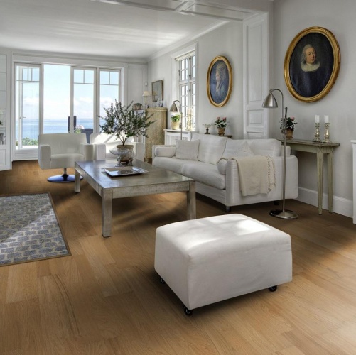 Паркетная доска Kahrs Дуб Бриз Линнея Матовая Гладкая 2600200567 - Вид №10