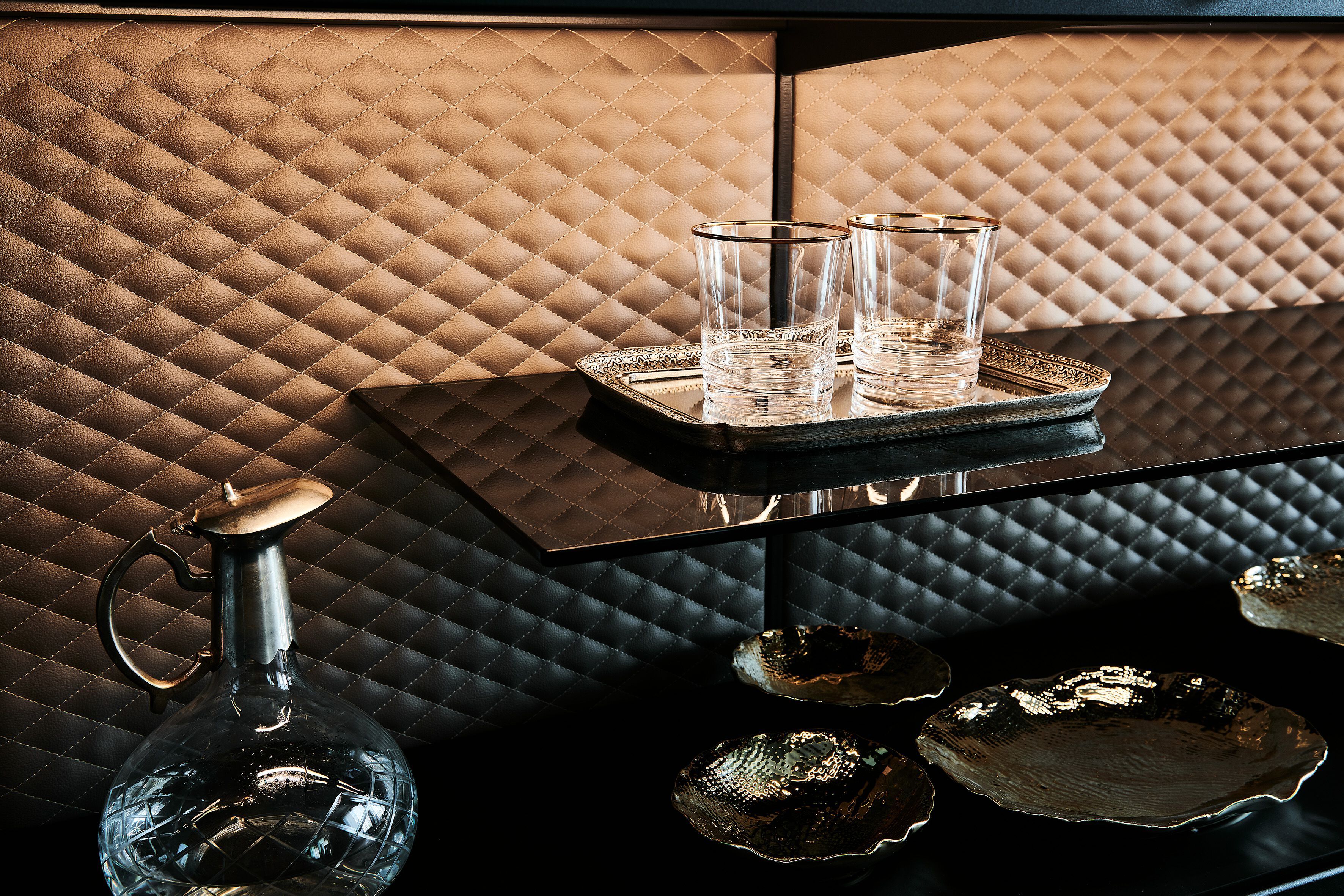 Шкаф из стали и хрусталя с распашными дверями Cattelan italia бутик ARCH-00123603 - Вид №5