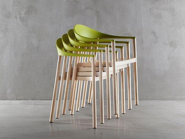 Plank Штабелируемый стул ясень Monza 1209-40 - Вид №15