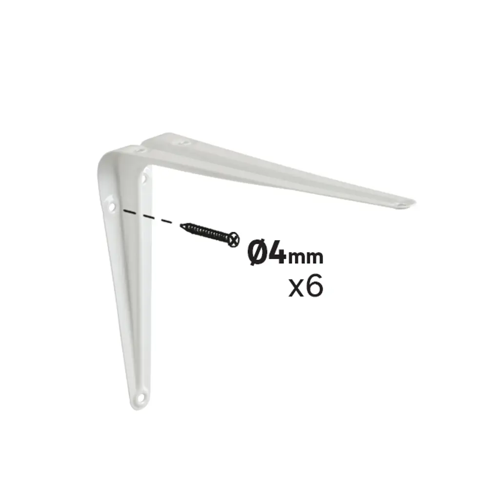 Утилитарный кронштейн Normo 15x20 см нагрузка до 15 кг цвет белый Santreyd STLM-2065421 - Вид №4