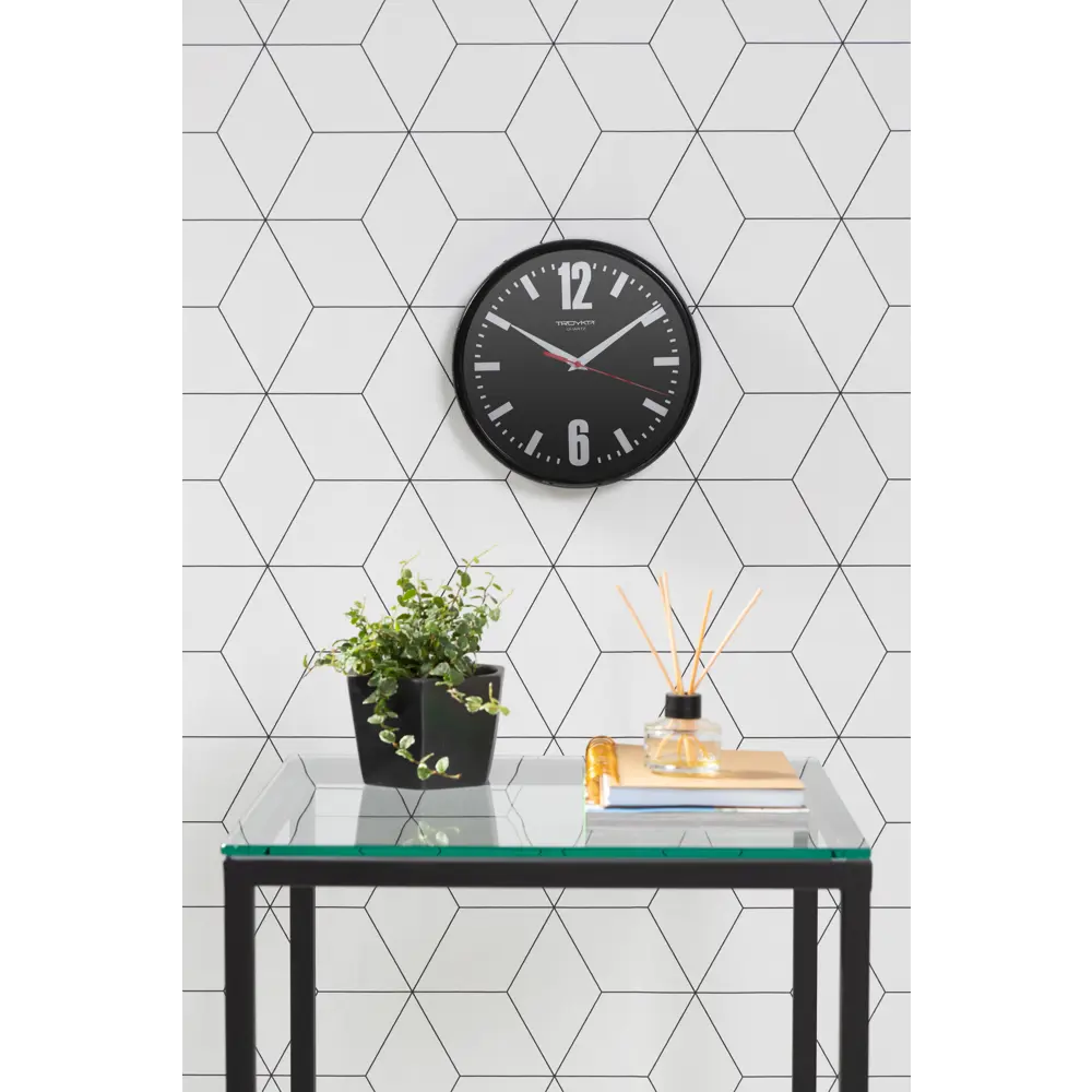 Часы настенные "Черно-белые цифры" диаметр 23 см Santreyd STLM-2075052 - Вид №4