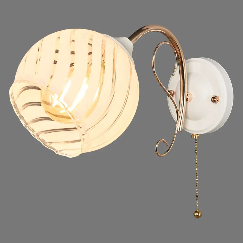 Бра «Ария» КС30071/1W, цвет белый/золотой КЛЮЧНИК STLM-2035970 - Вид №2