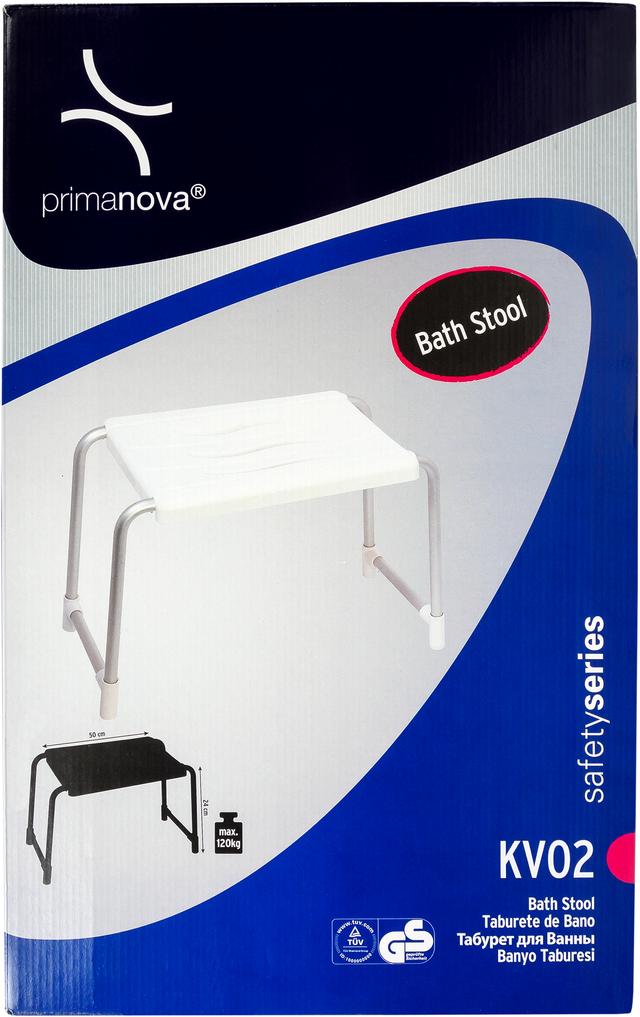 PRIMANOVA Складной стул для ванной с алюминиевым каркасом 15036364 STLM-0005210 - Вид №3