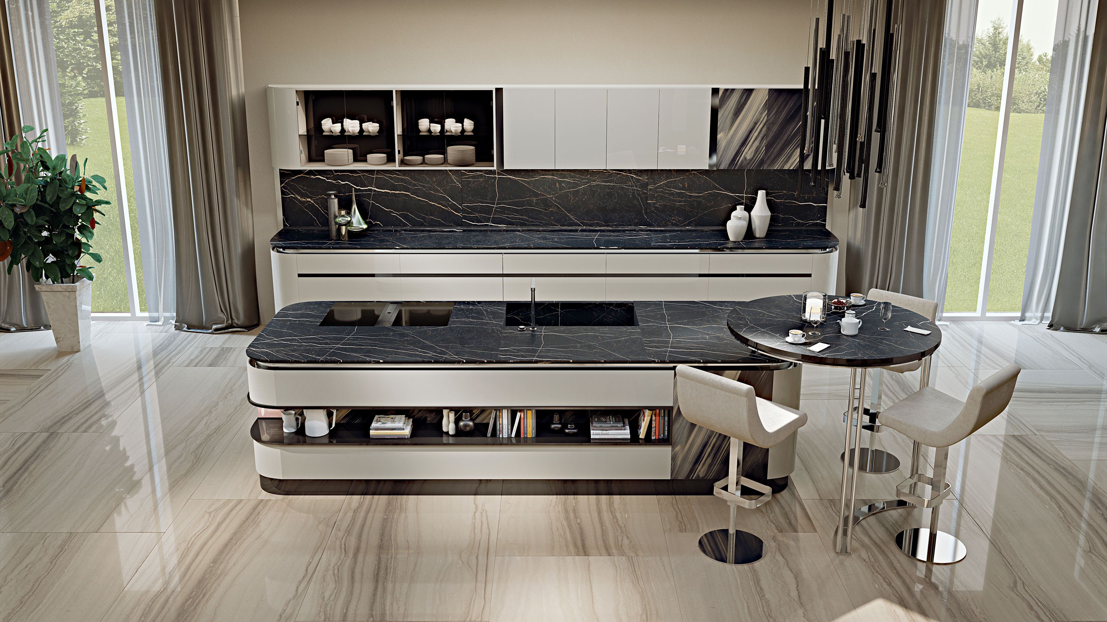 Кухня с островом на заказ Bizzotto Italia Атмосфера ARCH-00076071 - Вид №1