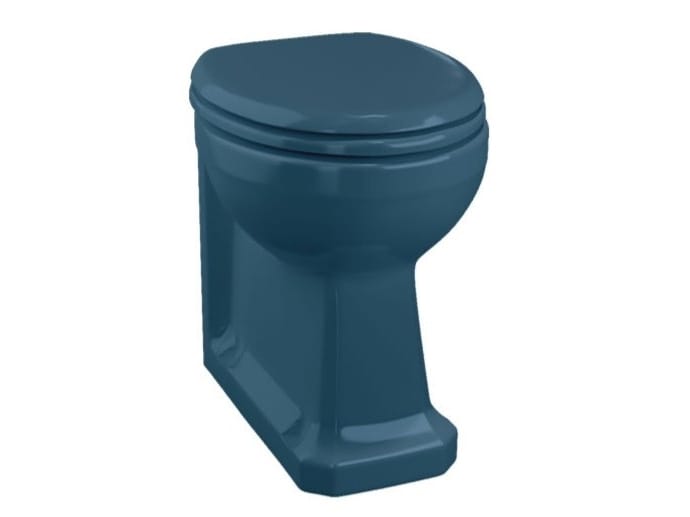 Компактный туалет в напольном стекле Burlington На заказ ARCH-00120378