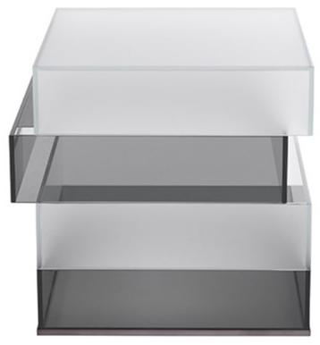 Gianfranco Ferré Home Квадратный журнальный столик из сатинированного стекла Jenga Jen.231.a - Вид №1