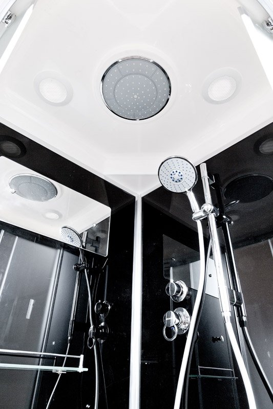 ЕМ4516 стандартная Душевая кабина DETO Серия EM B09S BLACK - Вид №3