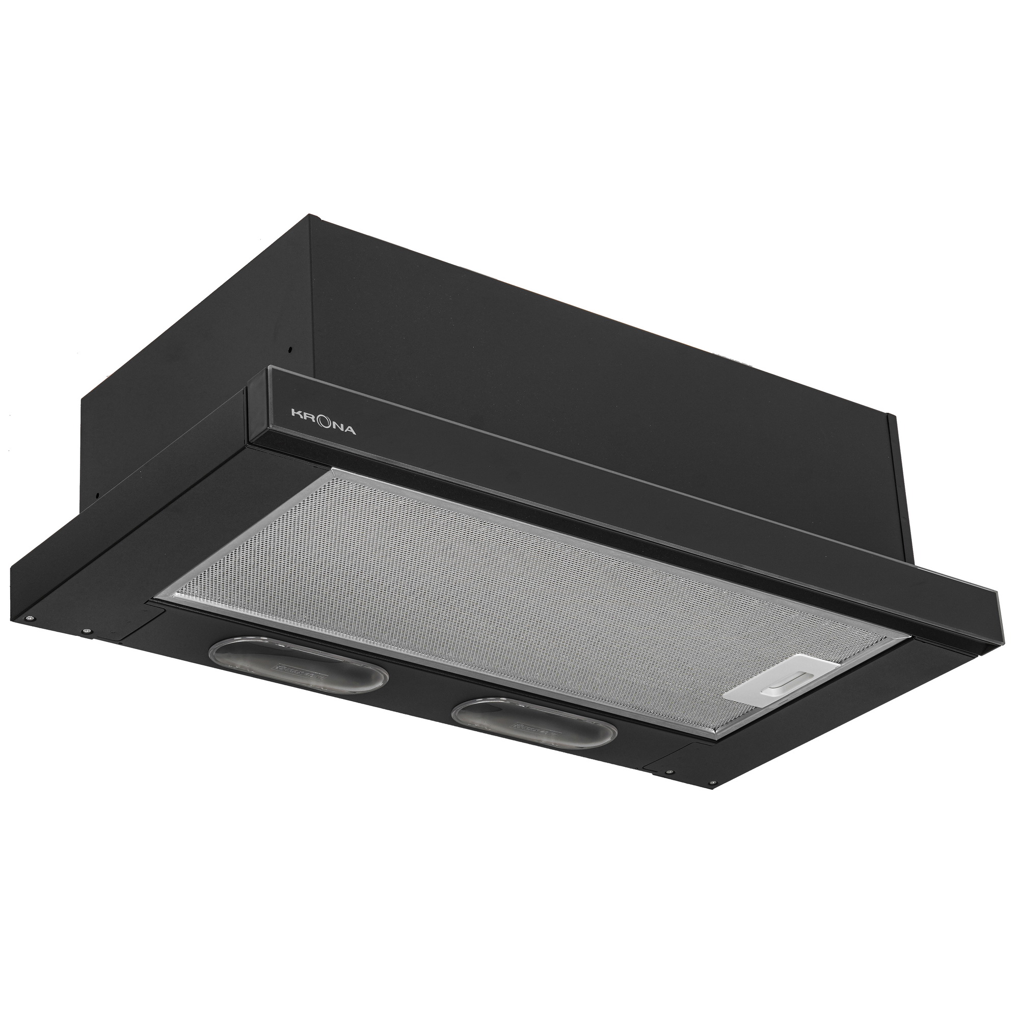 9092406 Вытяжка телескопическая KRONA KAMILLA 600 2DN BL GLASS черный/черный STDN-0068791