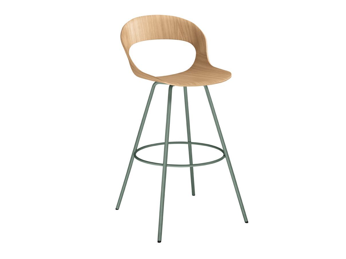 Деревянный табурет со спинкой LD Seating Lotus ARCH-00055986 - Вид №4