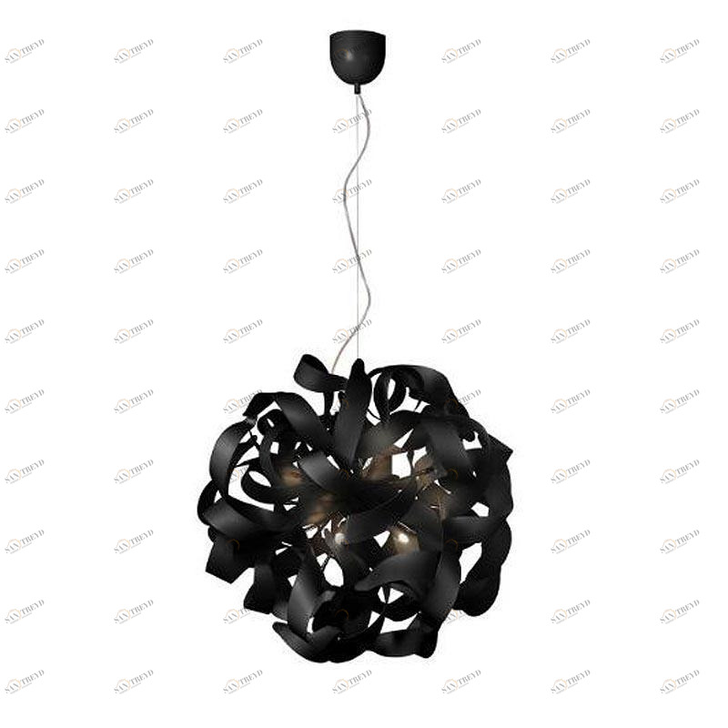 Подвесная светодиодная люстра Lucide Atoma 13408/48/30 черная LUCIDE ДИЗАЙНЕРСКИЕ, ATOMA, ШАР 279893 Черный 