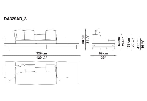 Кожаный диван B&B Italia док ARCH-00130675 - Вид №89