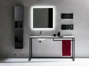 ARTELINEA Мебель для умывальника из окрашенной стали и опалита  Al 552