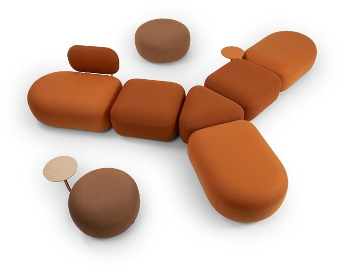 True Design Квадратный пуф с полкой для журналов Code Cd 60sq / cd 75sq - Вид №1