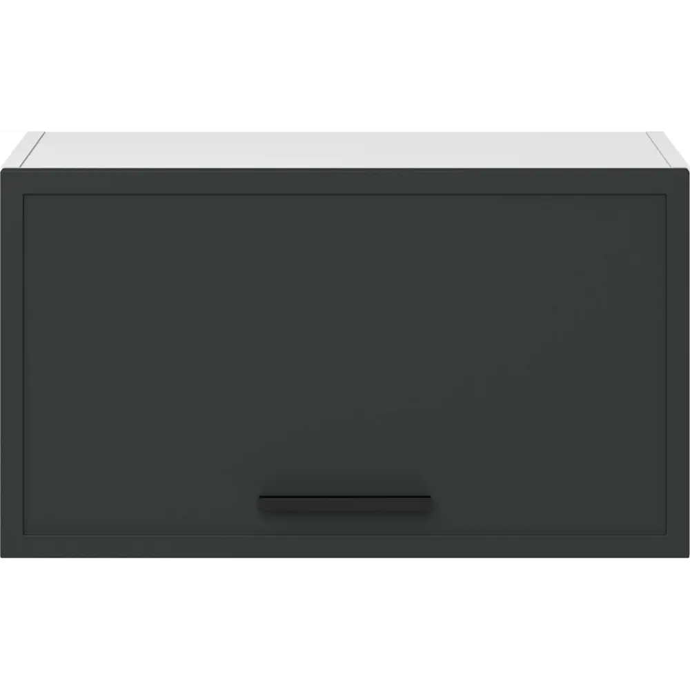 Кухонный шкаф навесной над вытяжкой Неро 60x33.8x29 см МДФ цвет графит DELINIA STLM-2090504 - Вид №2