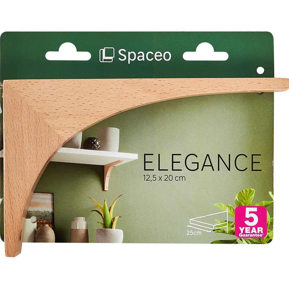 SPACEO Кронштейн деревянный для полок с лакированной отделкой 85002138 STLM-1097023 - Вид №5