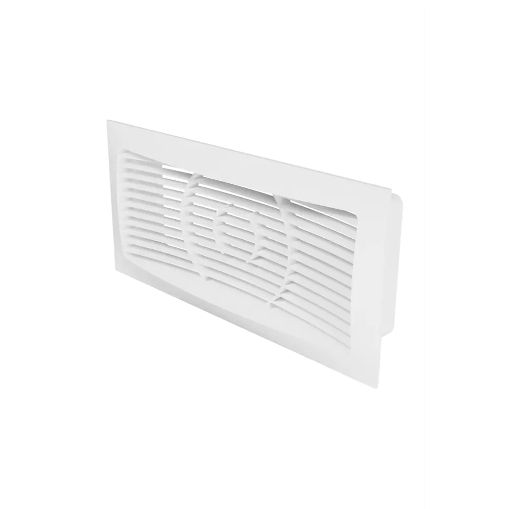 Вентиляционная решетка с фланцем ERA 220x90/250x120 мм пластик цвет белый STLM-2196353