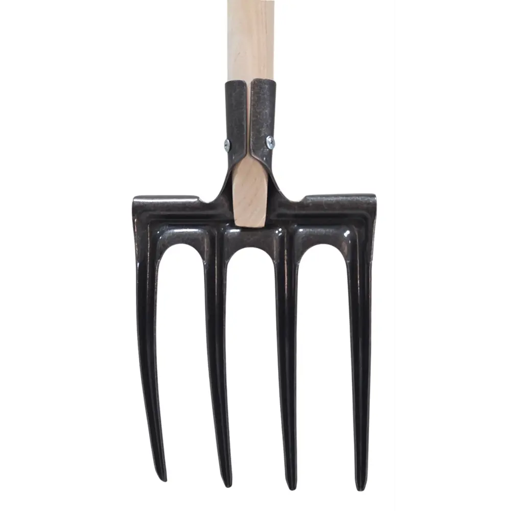 Вилы садово-огородные четырехрогие 120 см сталь с черенком Santreyd STLM-2186345 - Вид №3