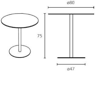 Inday Круглый садовый стол из HPL или алюминия Voilà sun-id-1472238 - Вид №6