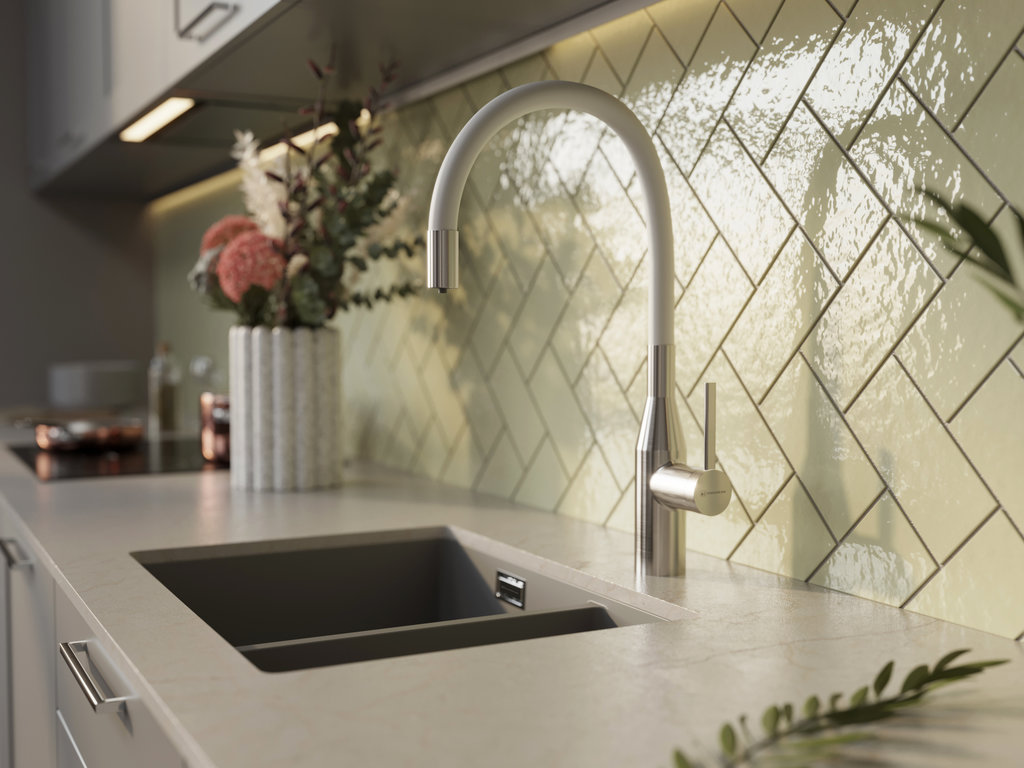 Смеситель для кухни Yatomi 2 PLUS BN-WH OMOIKIRI 4994345 - Вид №3