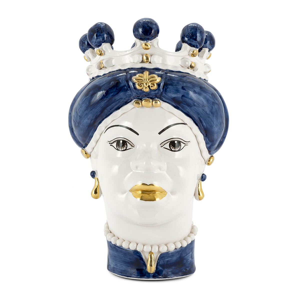 200844-WT ABHIKA ВАЗА MORO LADY MEDIUM NEW WHITE MATT  - Вид №1