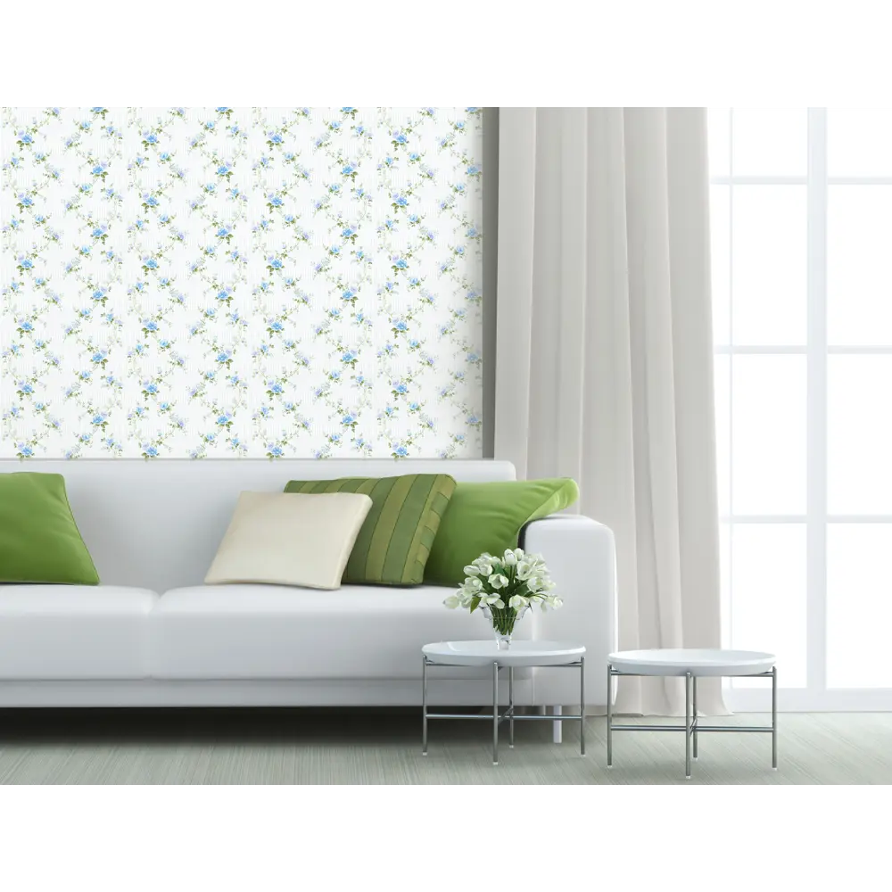 Обои бумажные Феодосия белые 0.53 м 211-01 С11 Santreyd STLM-2017811 - Вид №2