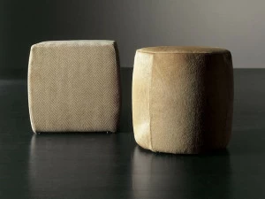 Meridiani Пуф из круглой ткани с обивкой