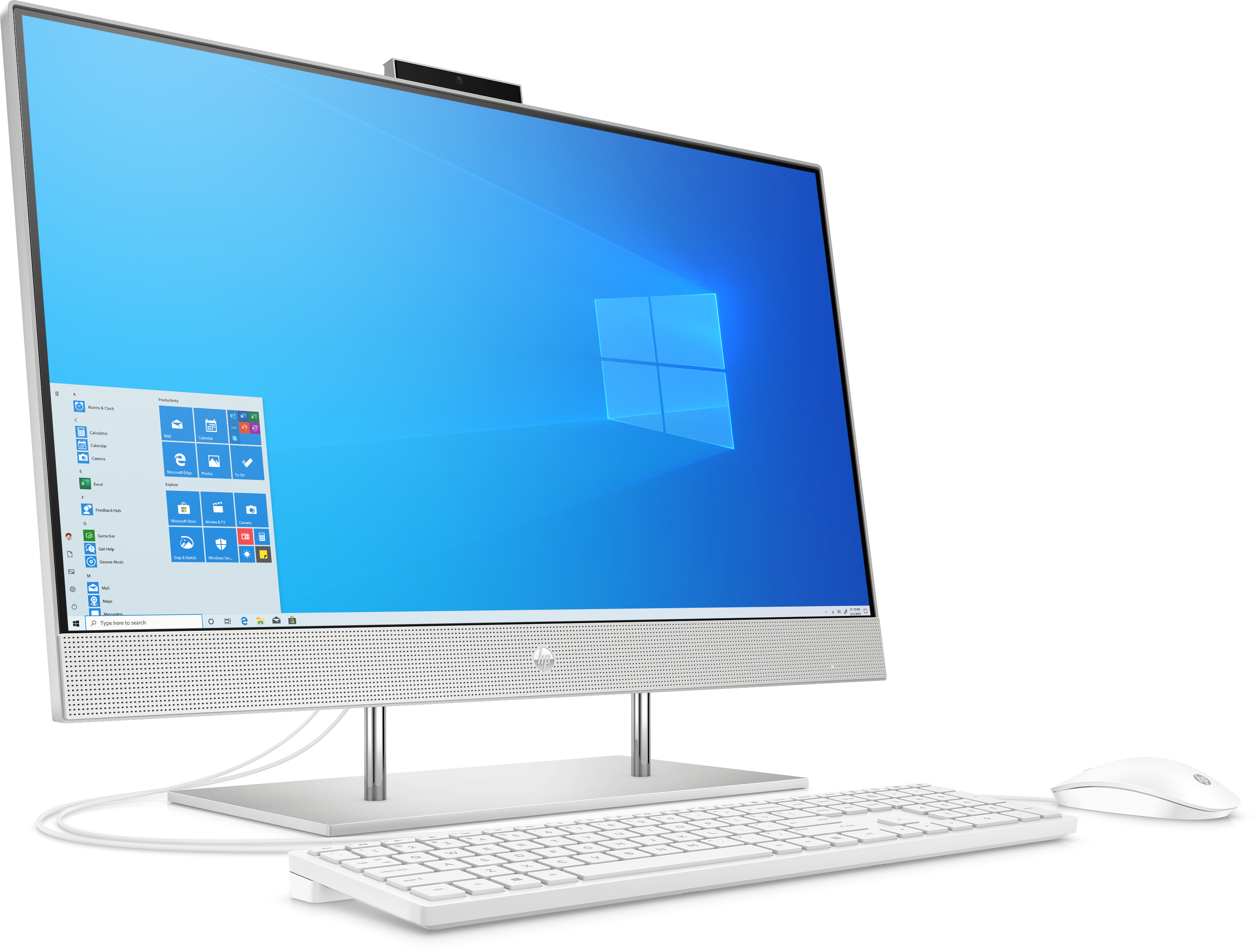 14Q50EA#ACB 27-dp0017ur aio 27"(1920x1080)/amd ryzen 3 4300u(2.7ghz)/4096mb/256ssdgb/nodvd/int:amd intergrated graphics /cam/wifi/war 1y/natural silver/w10 + usb kbd, usb mouse HP Santreyd  - Вид №6