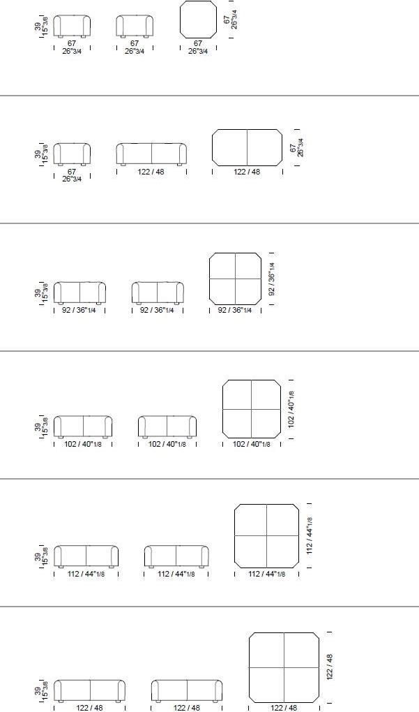 Borzalino Пуф из мягкой кожи Franklin sun-id-1378951 - Вид №1